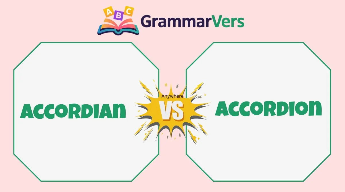 Accordion vs Accordian