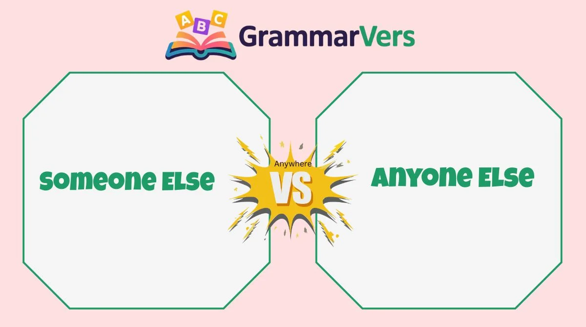 Anyone Else vs Someone Else vs Everyone Else