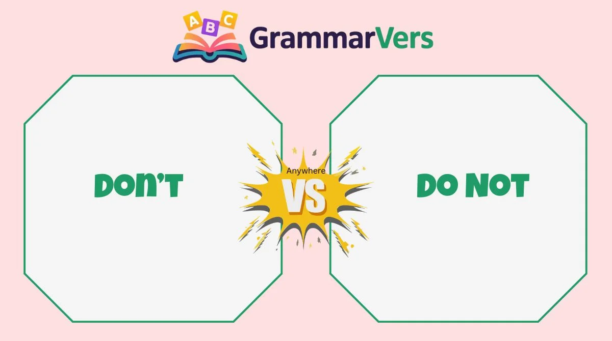Do Not vs Don’t
