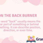 On the Back Burner