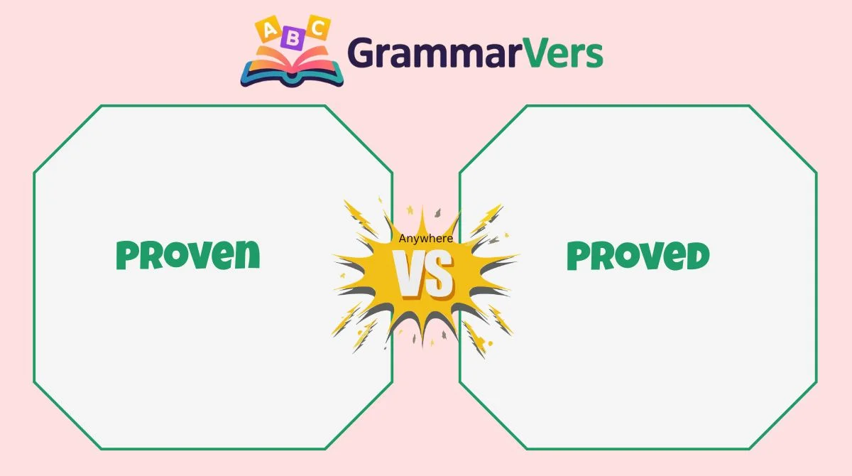 Proved vs Proven