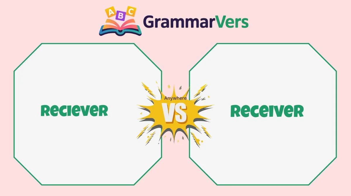 Receiver vs Reciever