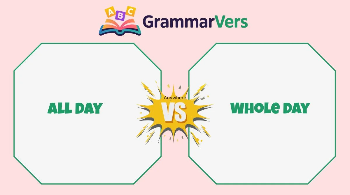 Whole Day vs All Day