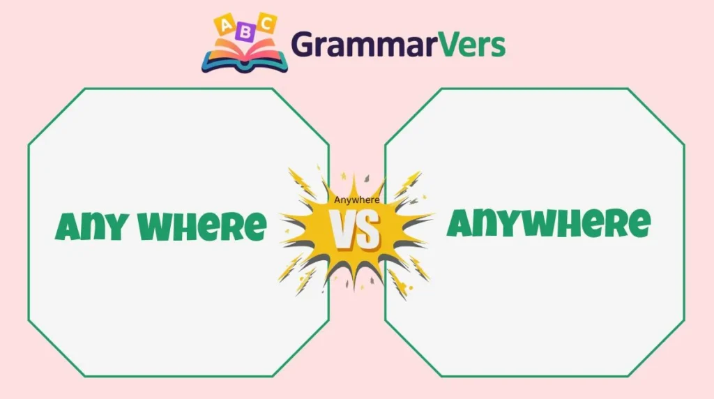 Anywhere vs Any Where