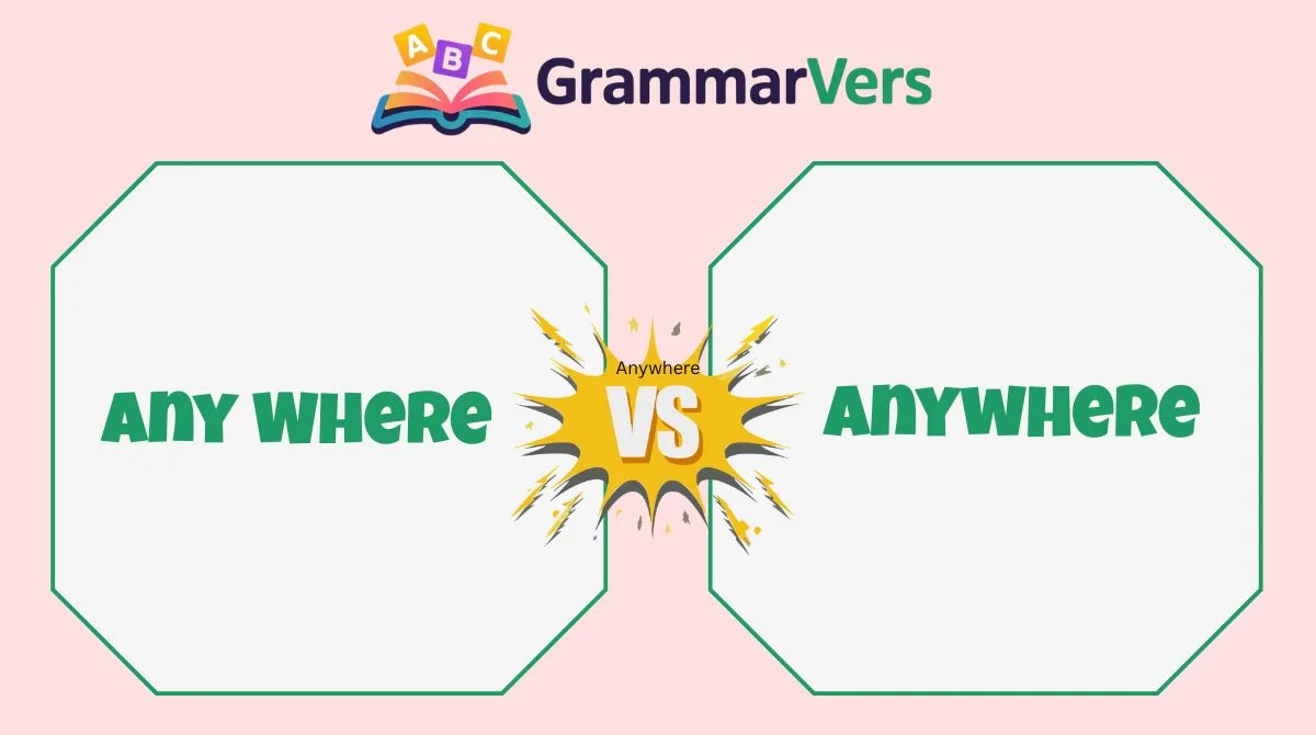 Anywhere vs Any Where