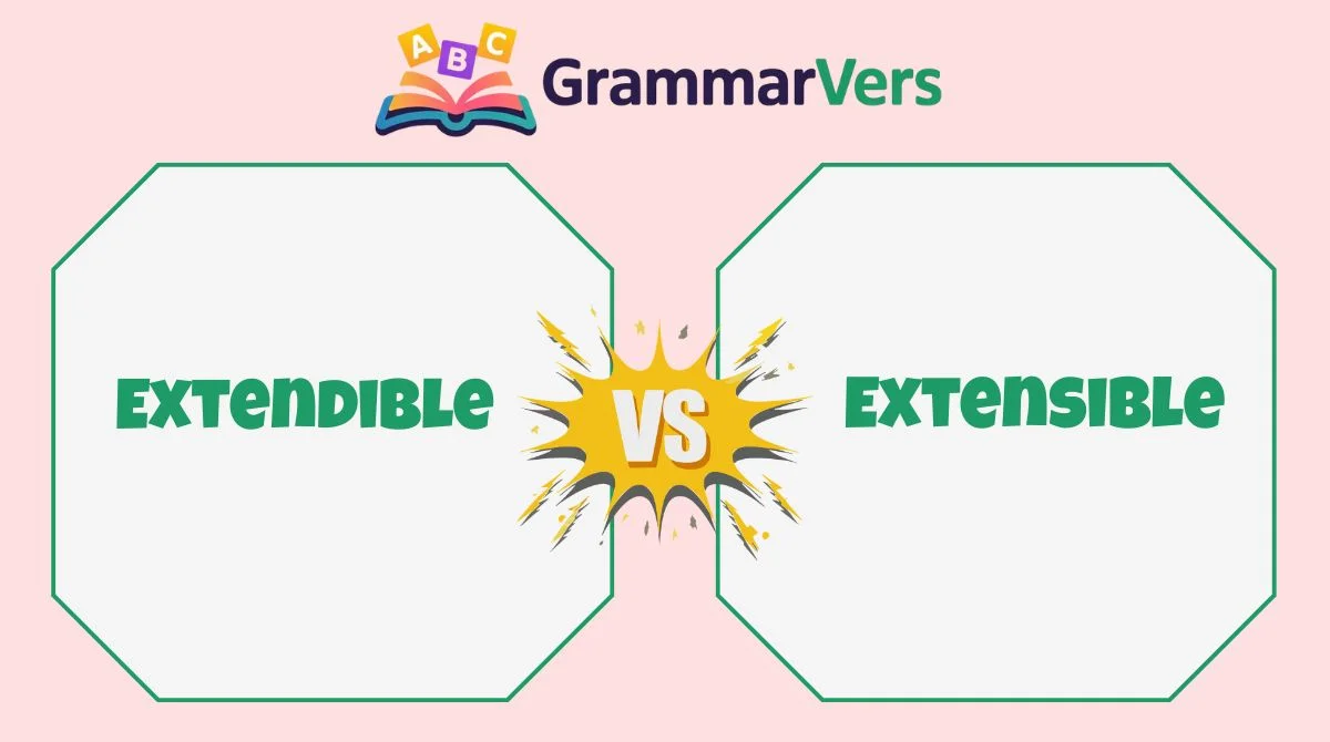 Extensible vs Extendible