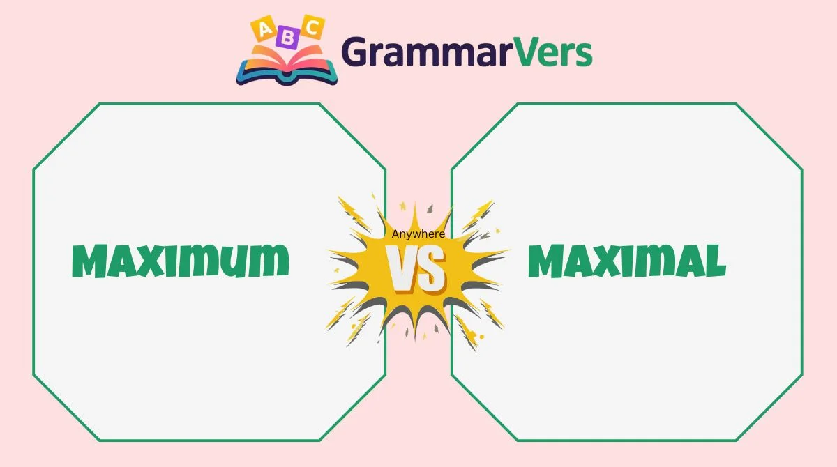 Maximal vs Maximum