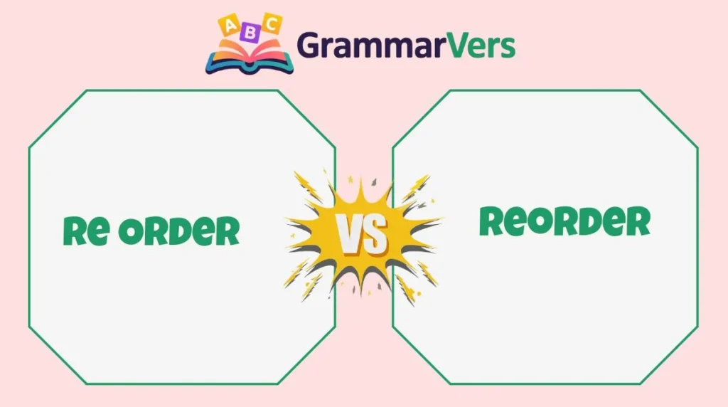 Reorder or Re Order