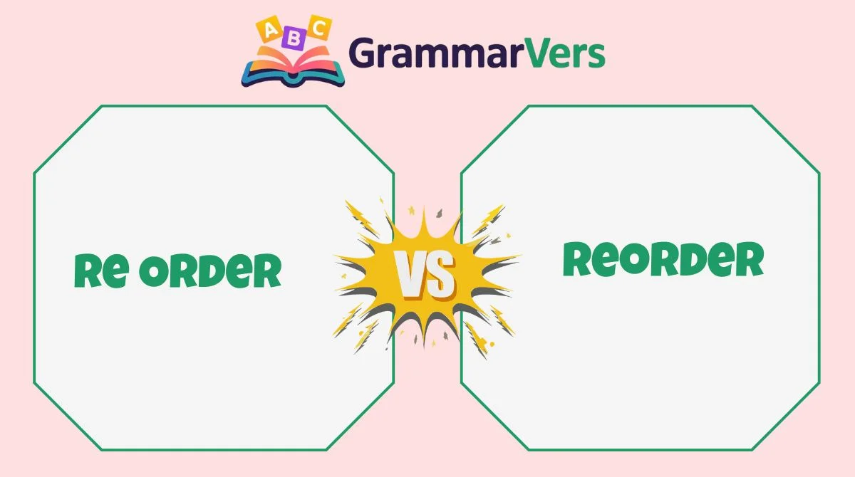 Reorder or Re Order