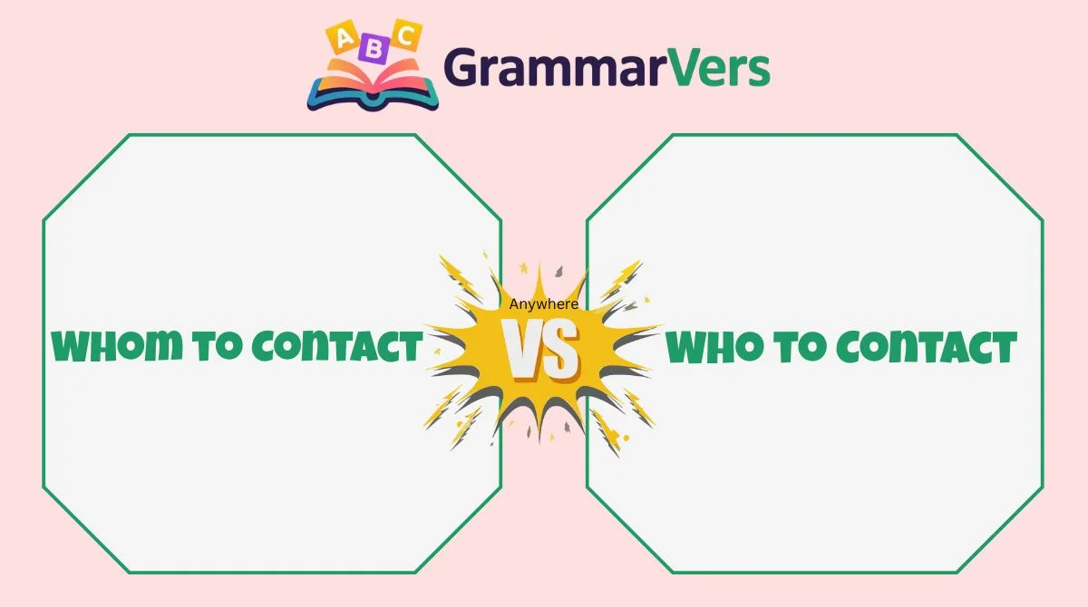 Who to Contact or Whom to Contact